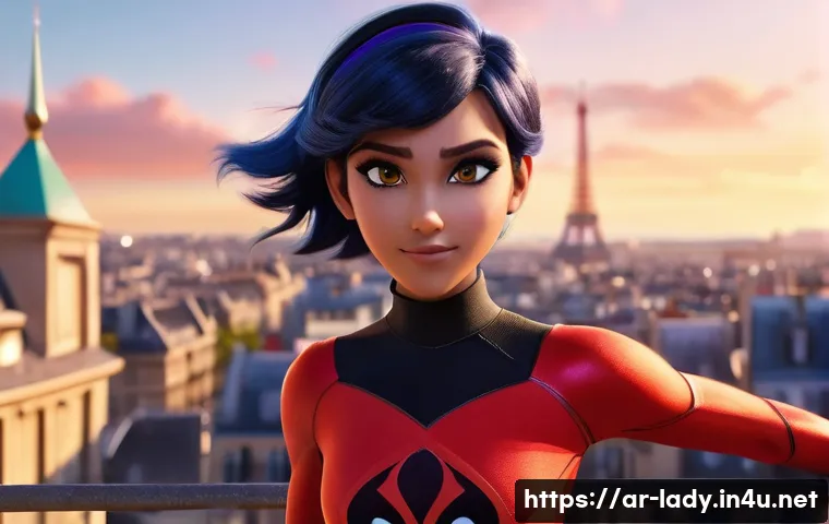 레이디버그와 일본 애니메이션 비교 - **Prompt:** A vibrant, high-energy 3D animated scene in the characteristic style of Miraculous Ladyb...